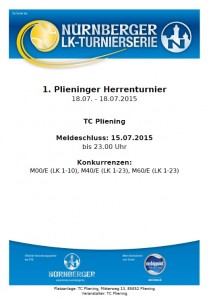 Plakat 1. Plieninger Herrenturnier
